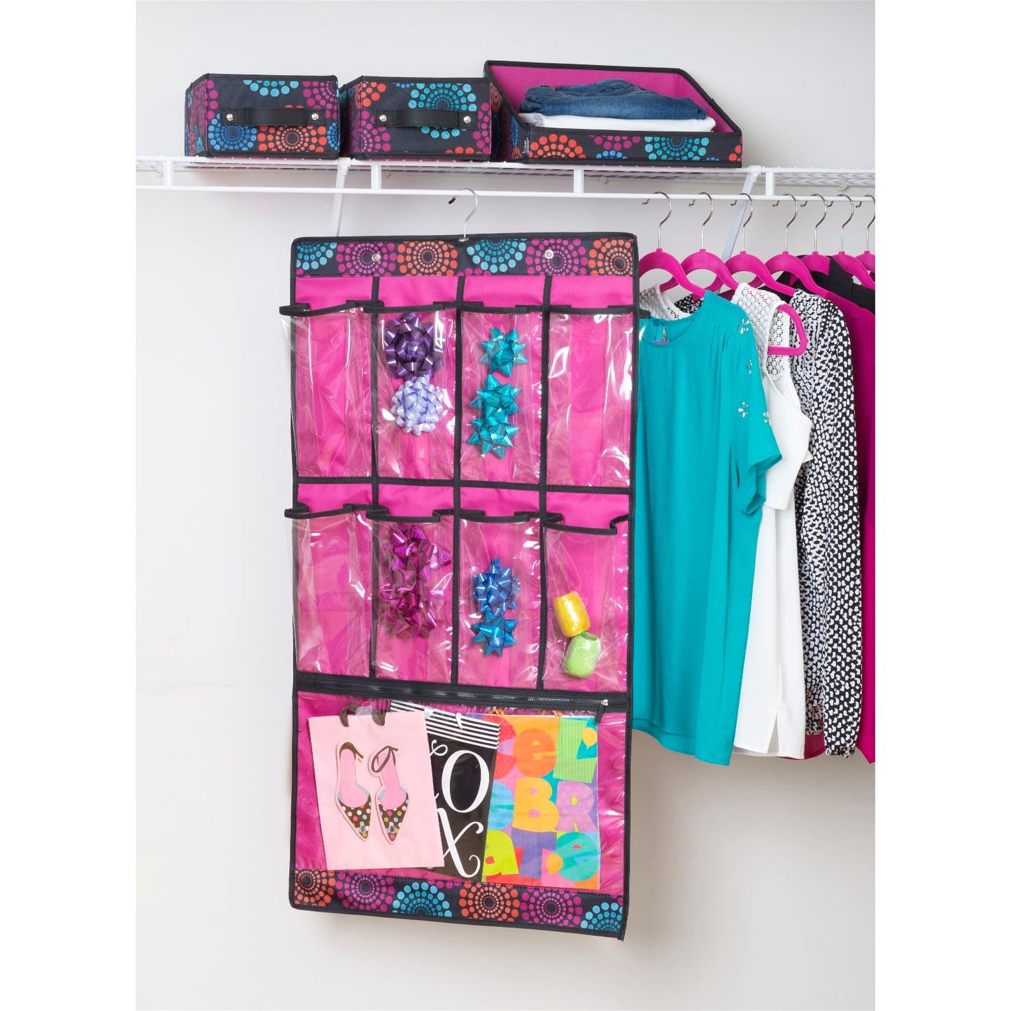 Hanging Pocket Cubby - Bright Lights