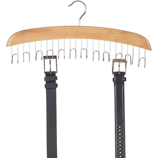Wooden 12 Hook Belt Hanger