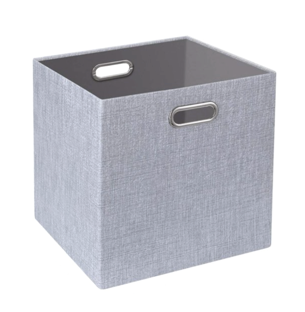 Cube Storage Bins - Gray - 3 Piece Bundle